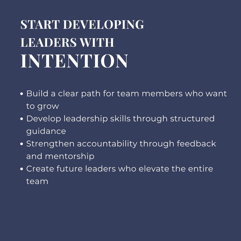 Creating Future Leader Leadership Development Program for Restaurant Employees - Etsy