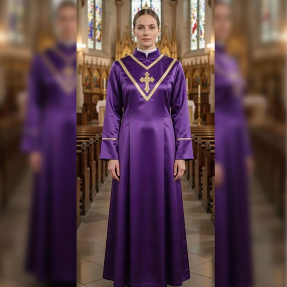 purple and gold church dress Amazon.com: Women Metallic Cape Collar Praise Dance Dress Bi Color Bell  Long Sleeve Liturgical Worship Church Tunic Robe Purple + Gold L : Clothing,  Shoes & Jewelry