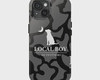 Capa para iPhone com estampa camuflada preta – Capa protetora resistente de dupla camada, capa robusta com estampa camuflada para uso externo para iPhone 17, 16, 15, 14, 13, 12 e 11.