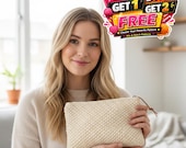 Crochet Makeup Bag Pattern PDF | Modern Zipper Cosmetic Pouch | Easy Beginner Tutorial