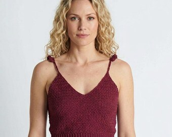 Padrão de regata texturizada em crochê | Blusa boho de verão em PDF | Regata de crochê fácil