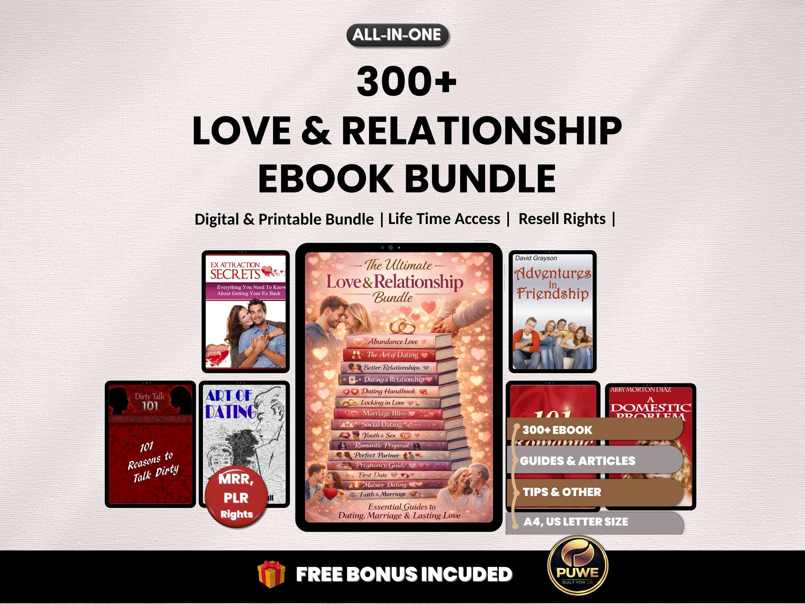 300+ Love & Relationship Ebook Bundle | Self-help Guides for Couples ...