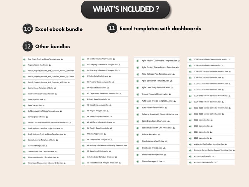 2000+ Excel Spreadsheet Bundle | Excel Templates, Spreadsheets ...
