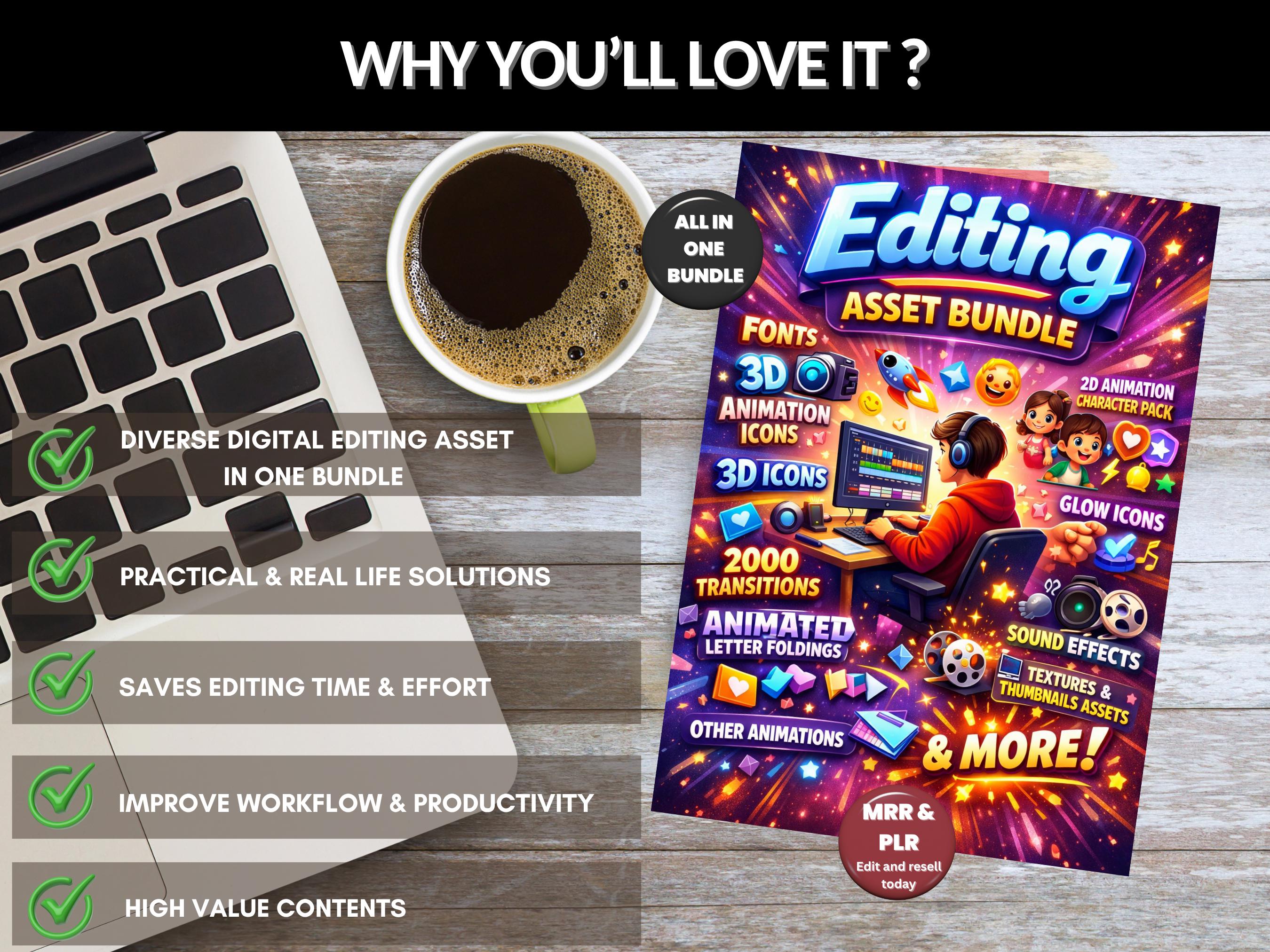 100+ GB Editing Asset Bundle | Animation Assets, Content Creator Kit ...
