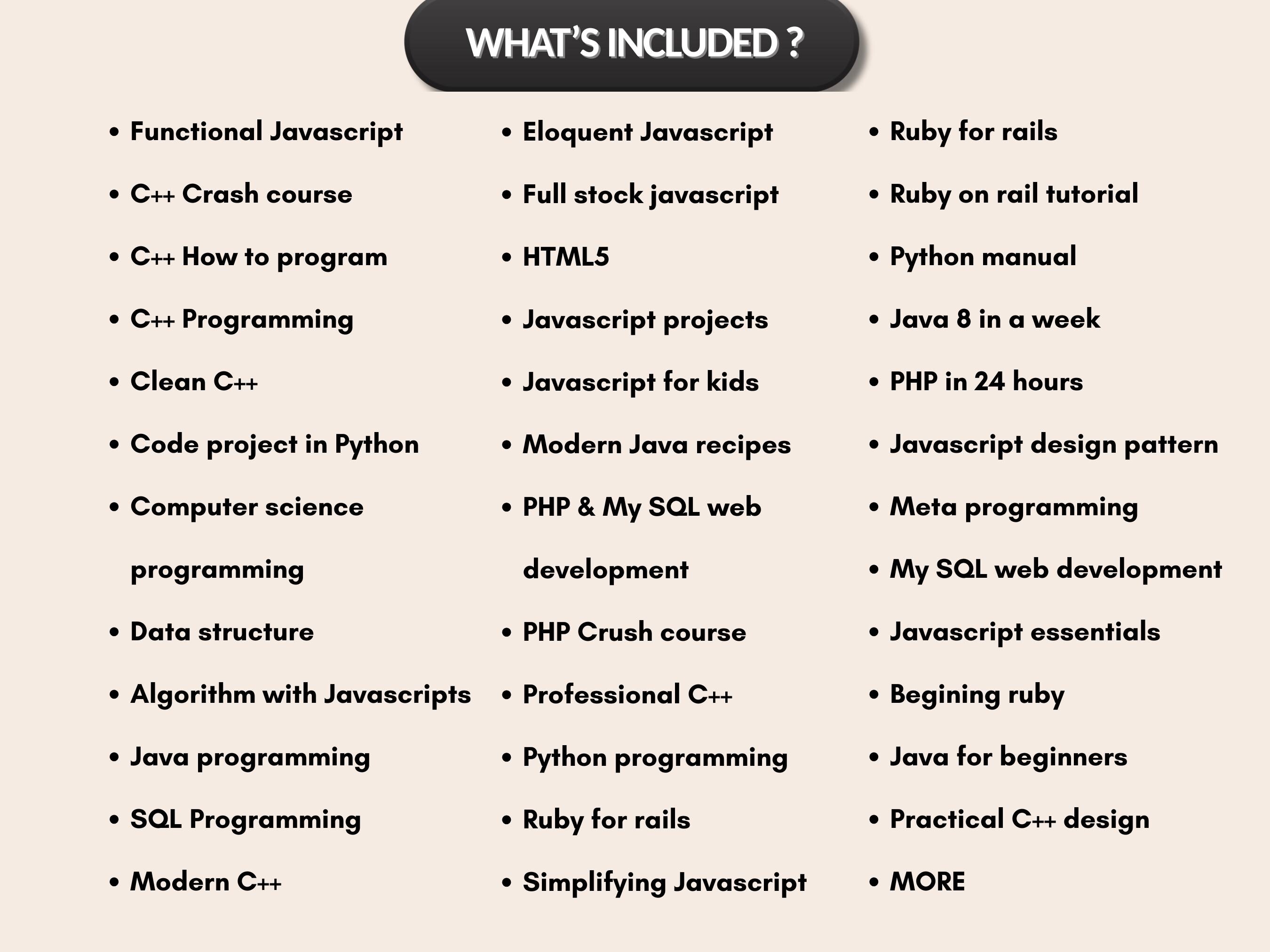 300+ Computer & Technology Ebook Bundle |programming C++, Html ,sql ...
