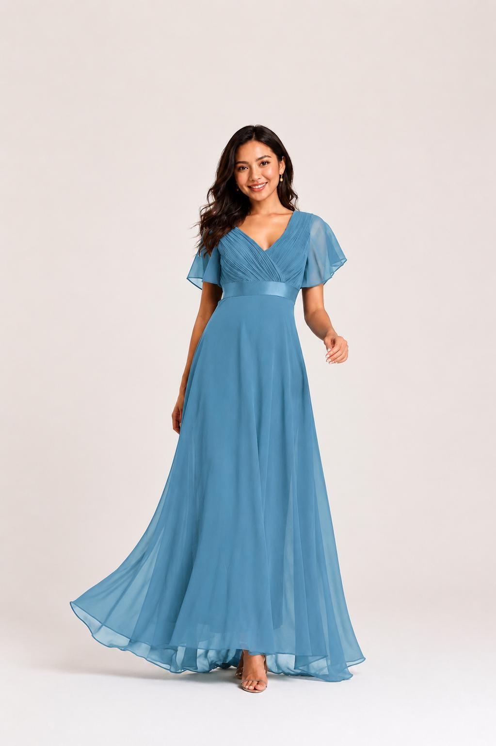 bridgerton style dresses Blue Regency Era Inspired Ball Dance Dress ELOISE Size 6 / Blue Monteau Women's Dress - OrigURL:clothes-mentor-selma-texas.myshopify.com/products/dress-casual-midi-by-reformation-in-floral-print-size-m-298-29814-144993 enter the social season Size:XS-2T
