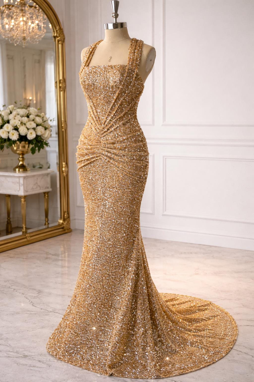 slim fit dress slacks Momyknows Champagne Off Shoulder Ruched Side Slit Elegant Gown Maternity Maxi Dress Champagne / S main image 1