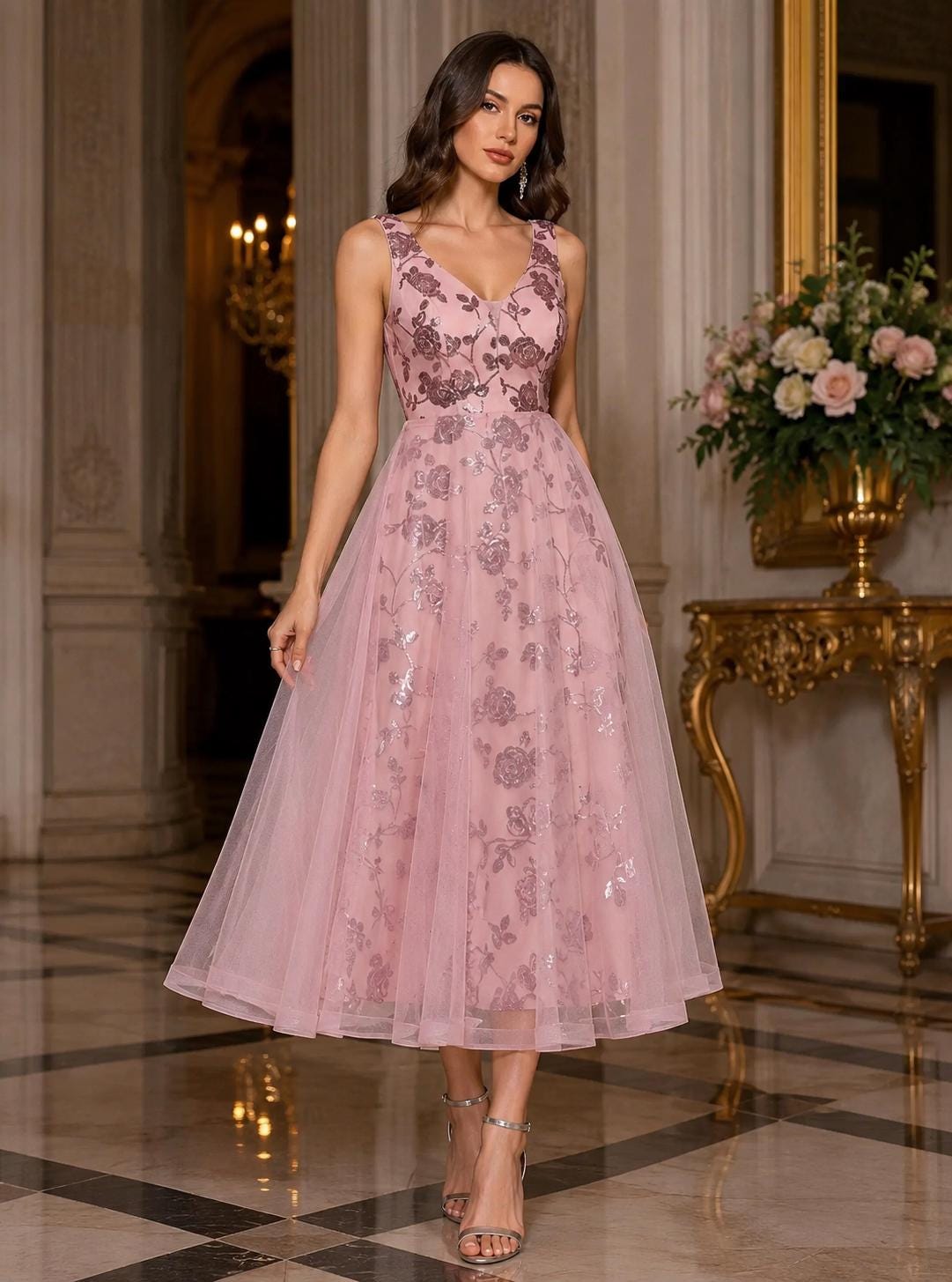 pink glitter midi dress Sequin navy blue and burgundy wedding