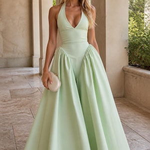 slim fit dress slacks Bungalow Dress in Mint Green Mint Green / US 00