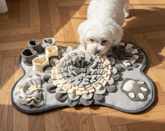 Tapete olfativo para perros para una alimentación lenta, juguete interactivo de enriquecimiento, tapete de búsqueda de comida para perros, estimulación mental y combate el aburrimiento.