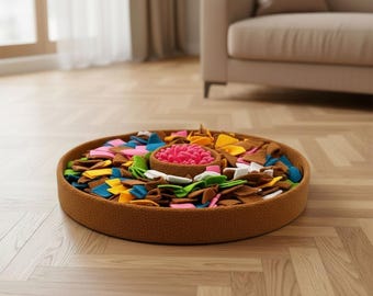 Snuffle Mat for Dogs, Enrichment Toy, Slow Feeder Dog Puzzle, Sniffing Mat, Anxiety Relief Pet Toy, Boredom Buster, Interactive Feeding Mat