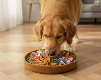Alfombra olfativa para perros, juguete de enriquecimiento, rompecabezas de alimentación lenta para perros, alfombra olfativa, juguete para mascotas que alivia la ansiedad, combatiente del aburrimiento, alfombra de alimentación interactiva