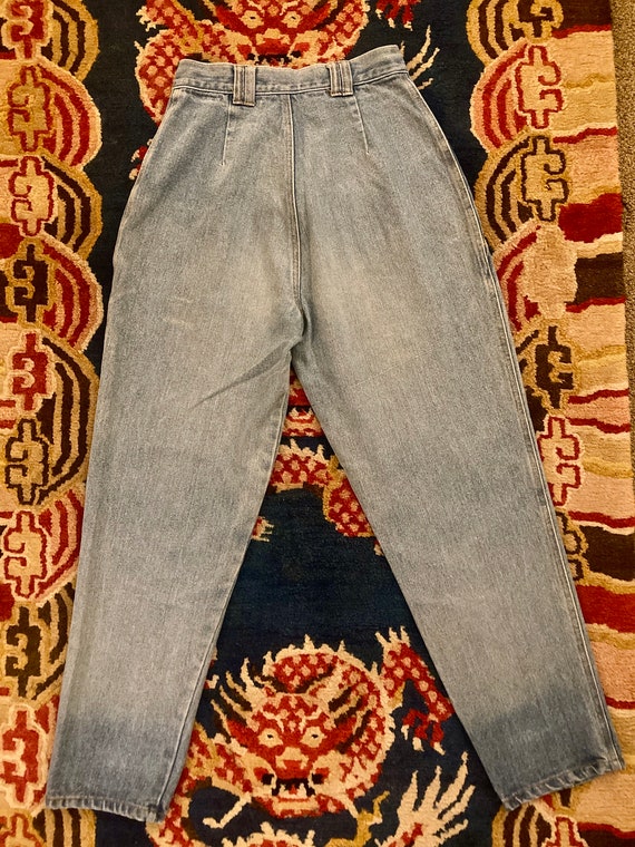 SALE! 1980s high waist bareback light wash jeans … - image 3