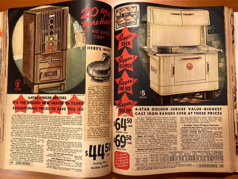 Original 1936 Sears Roebuck Chicago Catalogue Fall Winter Etsy