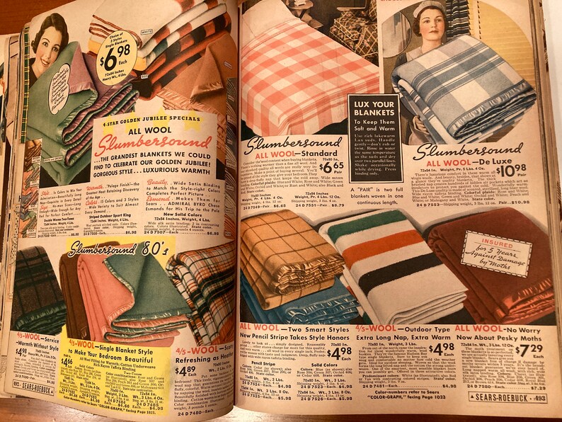 Original 1936 Sears Roebuck Chicago Catalogue Fall Winter Etsy