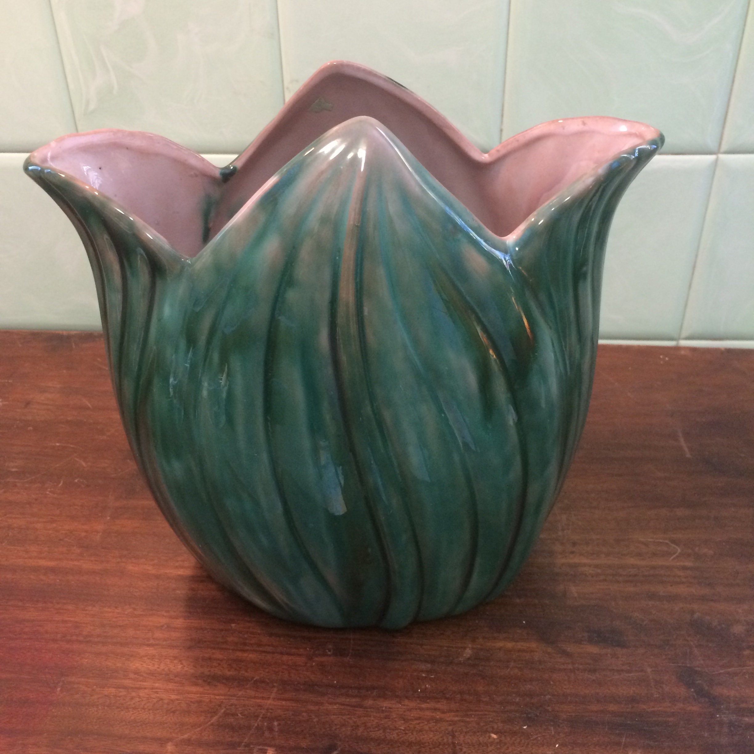 Vases Vintage stangl light green floral vase Home & Living