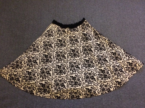 Velvet damask skirt cheap