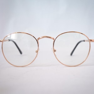 Monturas de gafas redondas y elegantes de moda, sin lentes graduadas, de inspiración retro y vintage / Nerdy