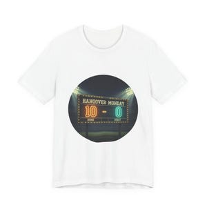 Baksmälla måndagen resultattavla grafisk t-shirt | Novelty bomullst-shirt