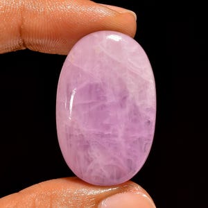 Cabujón de Kunzita Rosa 32X21X6 mm 50 Ct – Piedra de Kunzita Pulida con Base Plana para Joyería y Bisutería