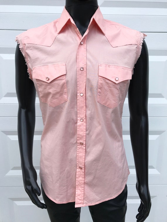Snap Western Shirt M Goth Punk Biker 
