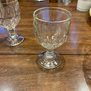 EAPG Honeycomb Pedestal Water Goblets-2