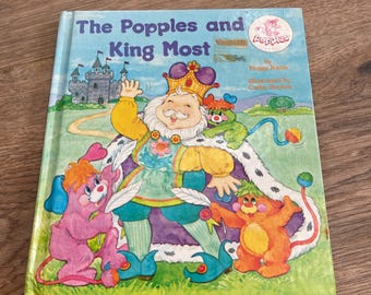 Vintage The Popples and Summer Camp Hardcover-Buch, The Popples & King Most