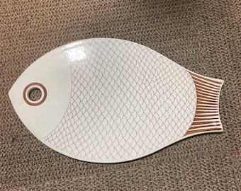 Arabia of Finland ceramic fish trivet or tile
