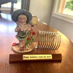 Vintage Holly Hobbie letter holder/sorter