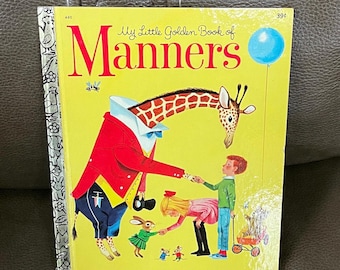 Vintage Little Golden Books- Hardcover- Kleines Buch der Manieren, Poky Little Welpe, Yogi Bär, Lady & der Landstreicher, Schneewittchen, Rtagged Ann