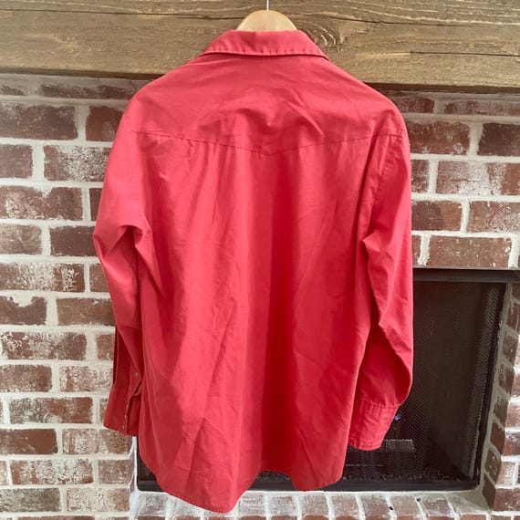 Vintage Pearl snap button down collared shirt Kar… - image 3