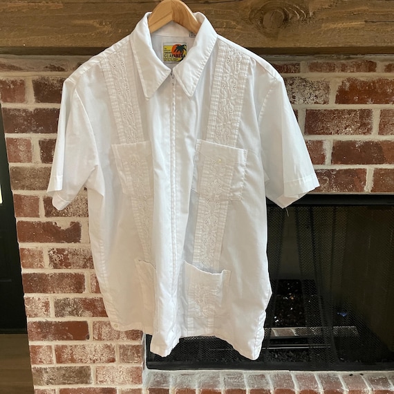 Vintage Haband Guayabera Full Zip Shirt Size L - Etsy Vintage Haband Guayabera Full Zip Shirt Size L - Etsy