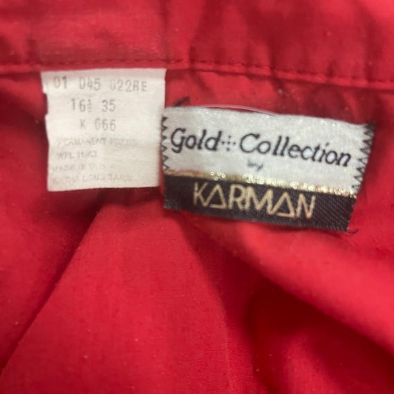 Vintage Pearl snap button down collared shirt Kar… - image 4