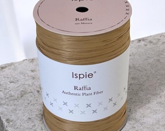 Hilo de rafia Ispie: fibra vegetal natural para bolsos, sombreros y manualidades.