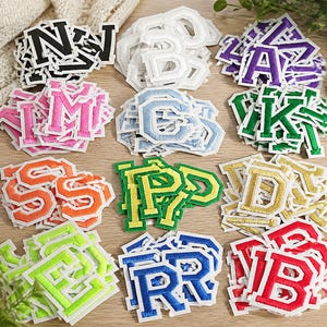 26-Piece Embroidered Letter Patches, Iron-On Alphabet Appliques (5cm)