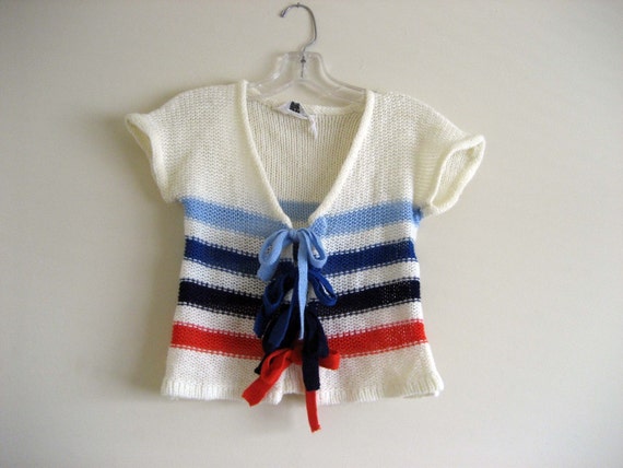 SALE // Adorable short cardigan sweater - small  … - image 1