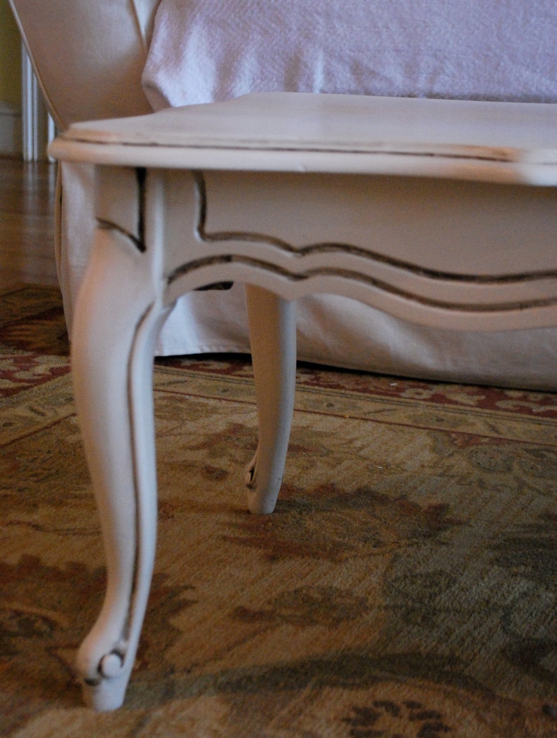 French Provincial Antique White Coffee Table Etsy