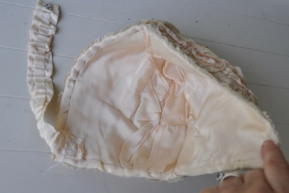 Antique Edwardian English Youth Bonnet/Blush Pink… - image 6