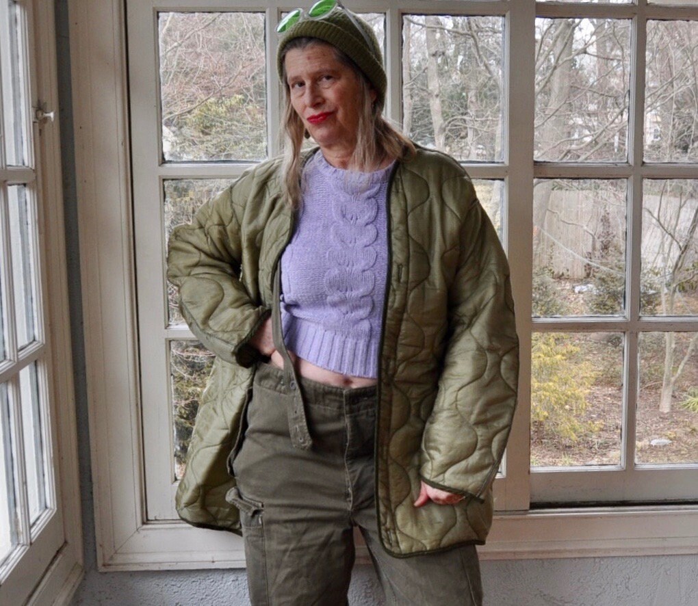 Vintage Oversize Quilted Jacket Lining 