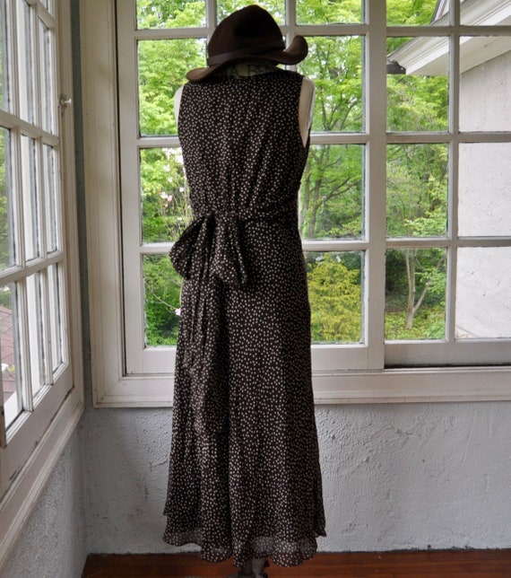 Vintage Adrianna Papell Silk Chiffon Midi Dress/B… - image 5