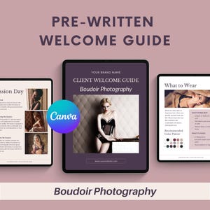 Boudoir Session Client Prep Guide - Etsy