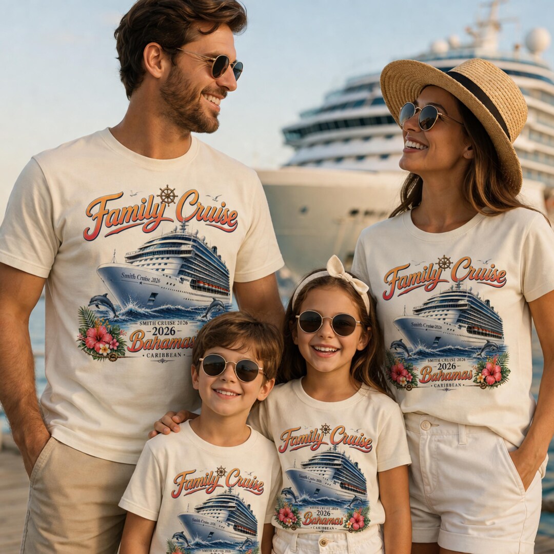 Custom Family Cruise Shirt, Custom Family Name & Destination 2026 Tee ...