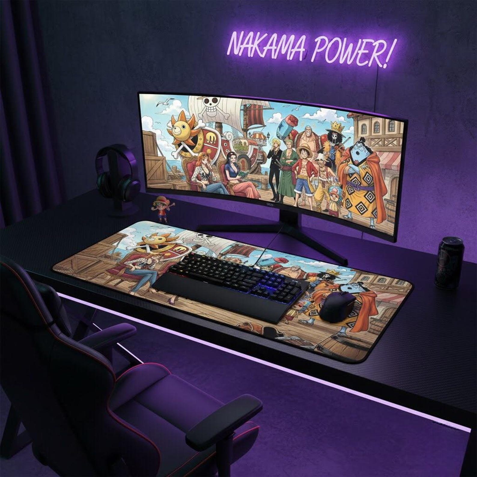 One Piece Wano Arc Desk Mat Straw Hat Crew Theme XL Gaming Mouse Pad one-piece-wano-arc-desk-mat-straw-hat-crew-theme-xl-gaming-mouse-pad