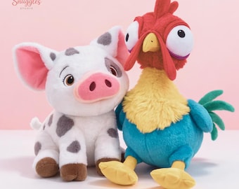 Island Pua Pig Plush Toy Moana Tropical Inspired Stuffed Piglet Doll Cute Pink Farm Animal Nursery Gift