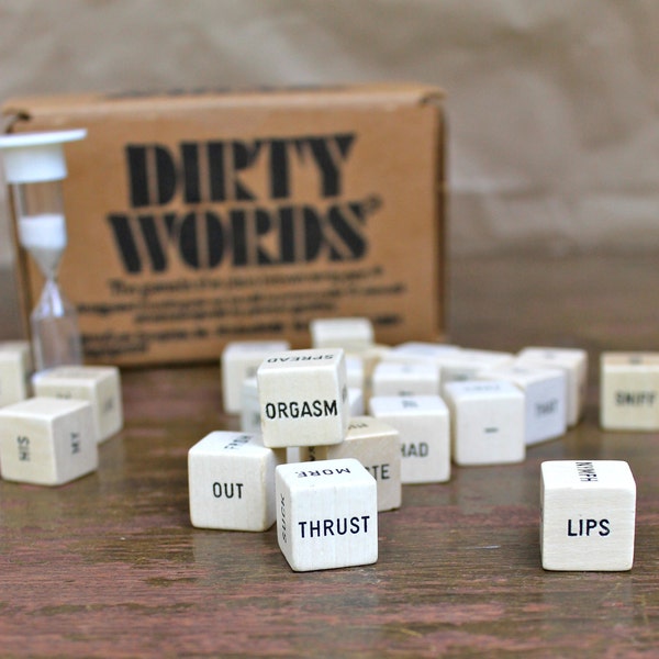 Dirty Words Game - Sexy Risque - Vintage 70s Adult Word Game - Downstate