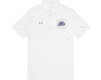 Abstract Ink Splash Polo Shirt | Embroidered Chest Design