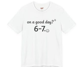 Camiseta con meme de 6-7 / Humor absurdo, camiseta minimalista