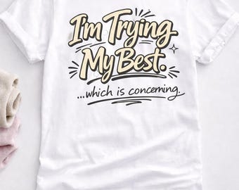 Camiseta "Estoy probando la tipografía" / Camiseta motivacional escrita a mano