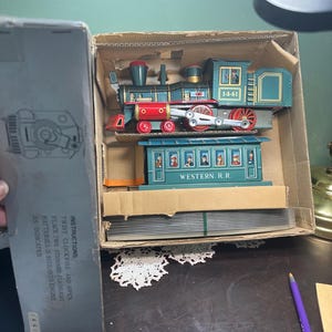 Vintage Train Casey Jones Railroad Original Box track