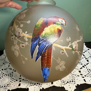 Antique Art Deco PARROT Hanging LAMP Light Decorator Ceiling chandelier Bird